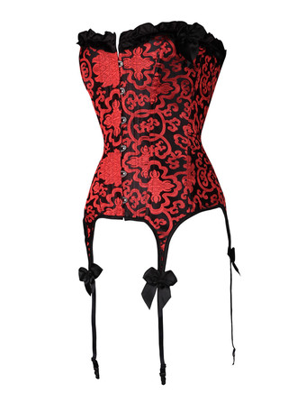 女性レッドコルセット　2025　ボウ　ローラズウエストトレーナー