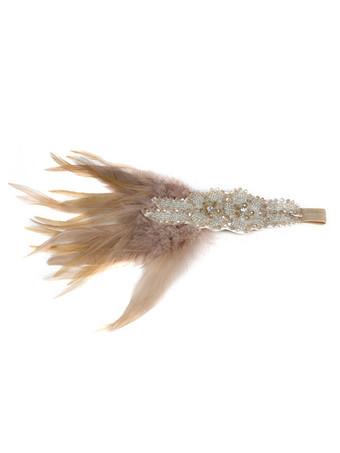 チャールストンワンピース小物　2025　フラッパーワンピースヘッドバンド　1920年代　グレート・ギャツビー　フェザー　シャンパン色　ヴィンテージ　コスチュームアクセサリーハロウィン