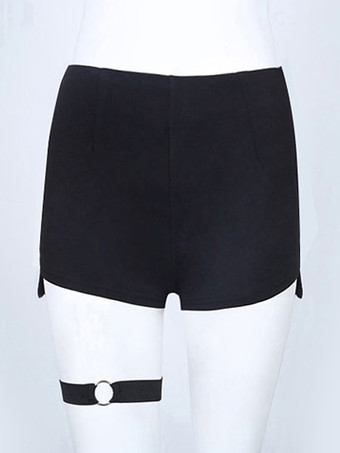 ジャズダンスコスチュームショーツブラック女性ハイウエストクラブウェア