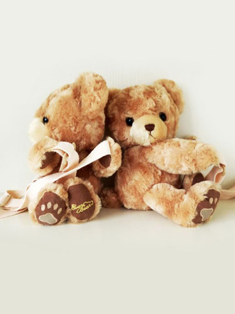 スウィートロリータリュックサックフェイクファーベアブラウンロリータバッグ