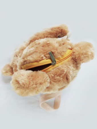 スウィートロリータリュックサックフェイクファーベアブラウンロリータバッグ