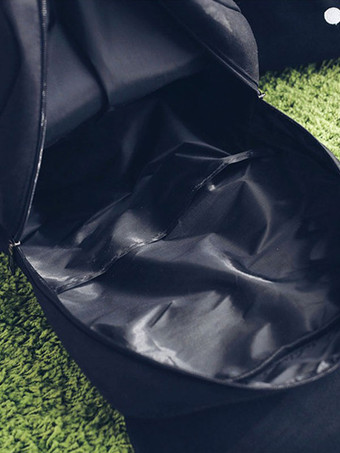 カジュアルなロリータバックパックかわいい猫の黒いキャンバスの袋