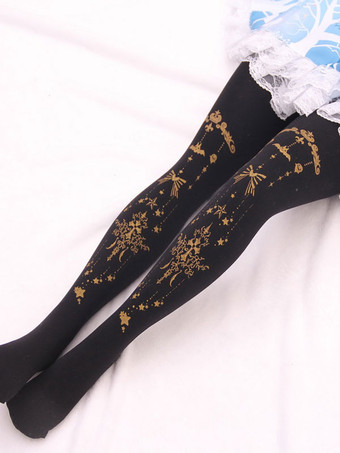 ロリータパンティーストッキングAngel Cross Gildingベルベットロリータストッキング ブルゴーニュ