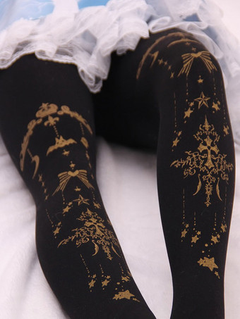 ロリータパンティーストッキングAngel Cross Gildingベルベットロリータストッキング ブルゴーニュ