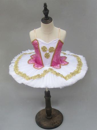 バレエ レオタード バレエ衣装 ピンク ライクラ・スパンデックス パフォーマンス バレリーナ カラーブロック ダンス衣装　コスチューム