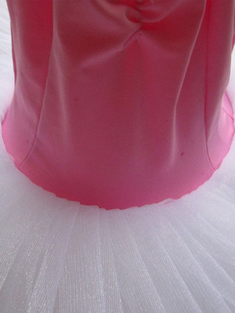 バレエ レオタード バレエ衣装 ピンク ライクラ・スパンデックス パフォーマンス バレリーナ カラーブロック ダンス衣装　コスチューム