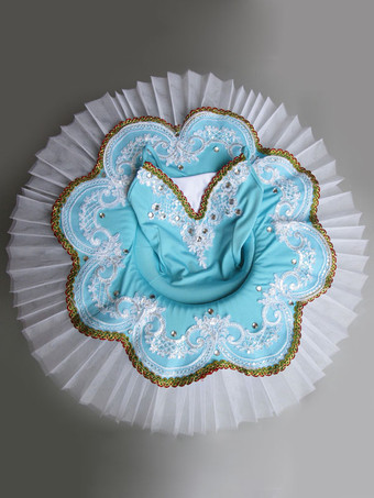 レイクブルー バレエ レオタード レッド バレエ衣装 バレリーナ 若い女性用 ライクラ・スパンデックス パフォーマンス カラーブロック ダンス衣装　コスチューム