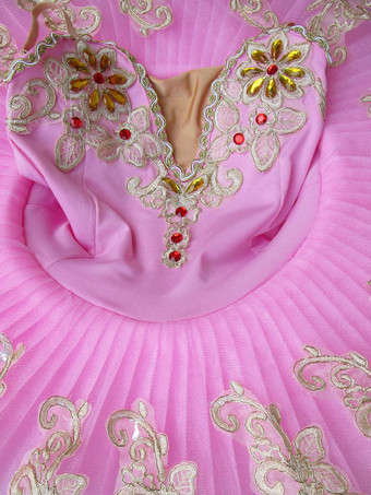 バレエ レオタード バレエ衣装 ピンク ライクラ・スパンデックス パフォーマンス バレリーナ 2カラーブロック ダンス衣装　コスチューム