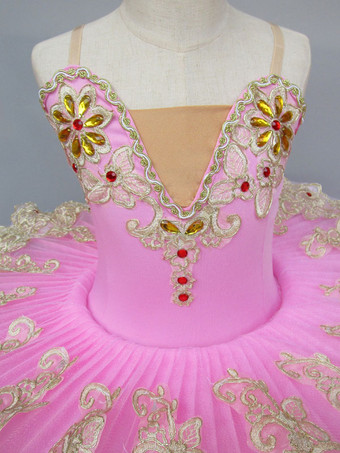 ホワイト バレエ レオタード バレエ衣装 ピンク ライクラ・スパンデックス パフォーマンス バレリーナ 2カラーブロック ダンス衣装　コスチューム