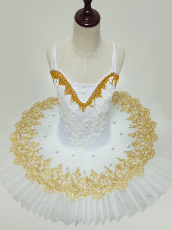 バレエ レオタード ホワイト バレエ衣装 バレリーナ 若い女性用 ライクラ・スパンデックス パフォーマンス 2カラーブロック ダンス衣装　コスチューム