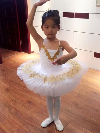 バレエ レオタード ホワイト バレエ衣装 バレリーナ 若い女性用 ライクラ・スパンデックス パフォーマンス 2カラーブロック ダンス衣装　コスチューム