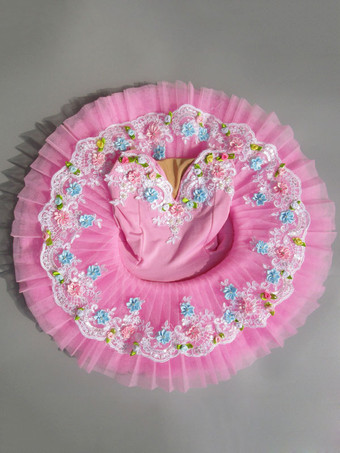 バレエ レオタード バレエ衣装 ピンク ライクラ・スパンデックス パフォーマンス バレリーナ カラーブロック ダンス衣装　コスチューム