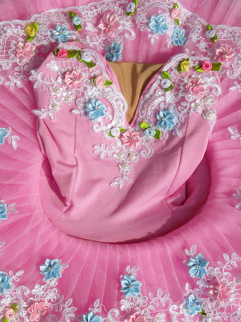 バレエ レオタード バレエ衣装 ピンク ライクラ・スパンデックス パフォーマンス バレリーナ カラーブロック ダンス衣装　コスチューム