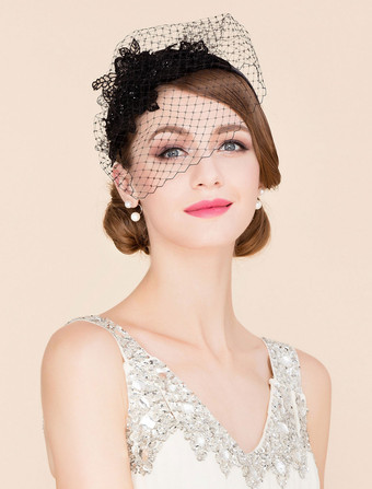 Casques Vintage Cage À Oiseaux Voile Bandeau Rétro Costume Accessoires Femmes Royal Accessoires de Cheveux Déguisements Halloween