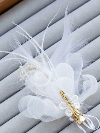 Pince à cheveux plumes coiffes de mariage accessoires de cheveux de mariée 1 pièce