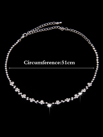 Ensembles de bijoux de mariée collier et boucle d'oreilles argent