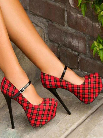escarpins vintage chaussures à talons à boucles en laiton