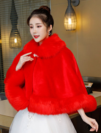 結婚式 ショール アイボリー 結婚式アクセサリー フェイクファー ブライダル・シャワー 結婚式 ショール 折り襟 ストール ボタン ケープ 花嫁肩掛け ウェディング