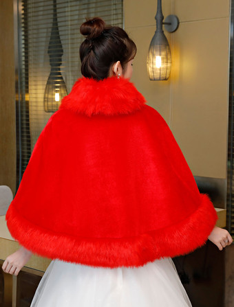 結婚式 ショール アイボリー 結婚式アクセサリー フェイクファー ブライダル・シャワー 結婚式 ショール 折り襟 ストール ボタン ケープ 花嫁肩掛け ウェディング