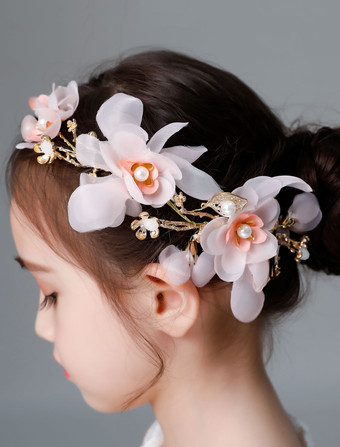 épingle de cheveux accessoire de cheveux coiffe décoré de fleur pour fille de fleur