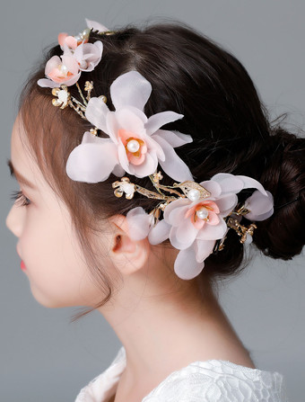 épingle de cheveux accessoire de cheveux coiffe décoré de fleur pour fille de fleur