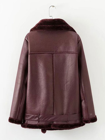 ライダースジャケット ブラック PU 折り襟 モーターサイクルジャケット レディースアウター