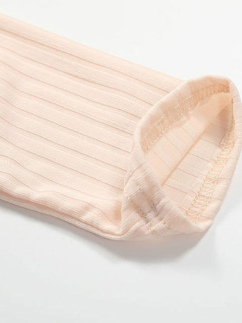 クロップトップス 綿混紡 レディーストップス ホワイト 長袖 ショート丈トップス レディースファッション 無地 Vネック 透かし彫り