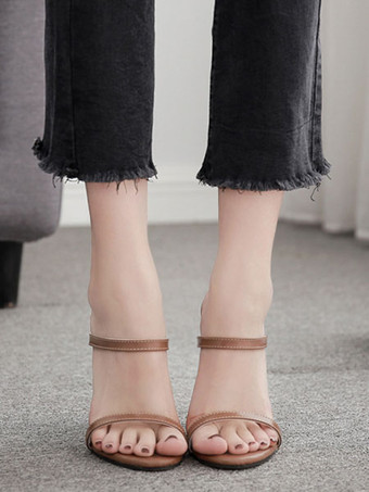 High Heel Sandal Slippers Women Open Toe Stiletto Heel Sandal Shoes