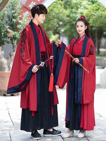 Traditional Chinese Women Flower Hanfu Dress Ancient Costume Tang Dynasty  Robe