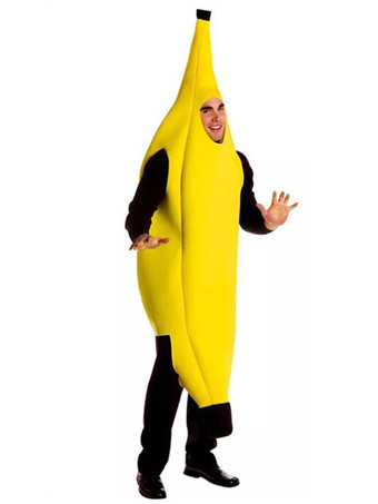フードコスチュームバナナ大人ユニセックスおかしいフルーツコスチュームハロウィン