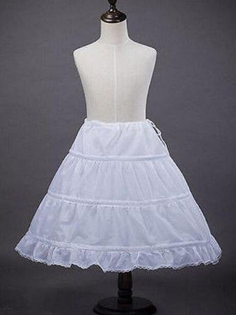 Jupon ivoire enfant robe de mariée Tulle 1 couche 3 cerceau jupon de cérémonie