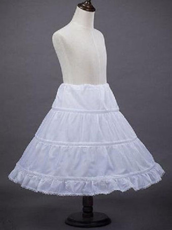 Jupon ivoire enfant robe de mariée Tulle 1 couche 3 cerceau jupon de cérémonie