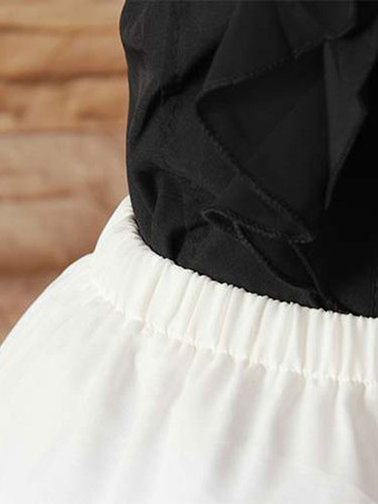 ロリィタパニエ スウィート 可愛い カジュアル ポリエステル ホワイト