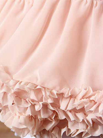 ロリィタパニエ　ピンク　新作　ポリエステル　スウィート　可愛い　カジュアル　