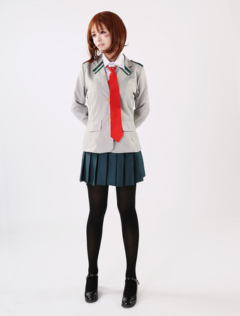 My Hero Academia Cosplay Ochako Uraraka Costume uniforme scolaire Déguisements Halloween