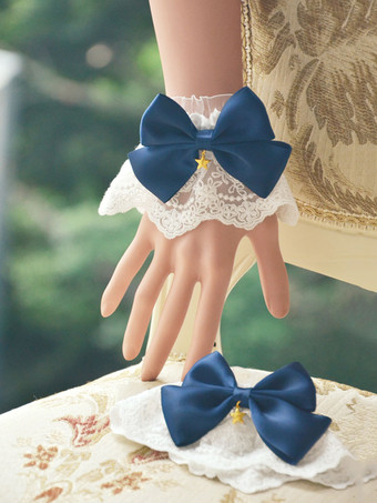 アクセサリー　ロリィタ　ポリエステル　ポリエステル　リボン柄　スウィート　金属飾り　レース　