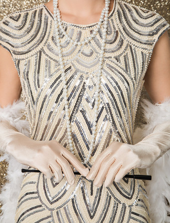 フラッパードレス チャールストンドレス 華麗なるギャツビー・コスチューム 女性用 1920年代 スパンコール タッセル ビーズドレス