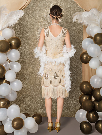 ワンピース 1920年代フラッパー チャールストン ワンピース ヴィンテージ 華麗なるギャツビーワンピース ハロウィン バーガンディ