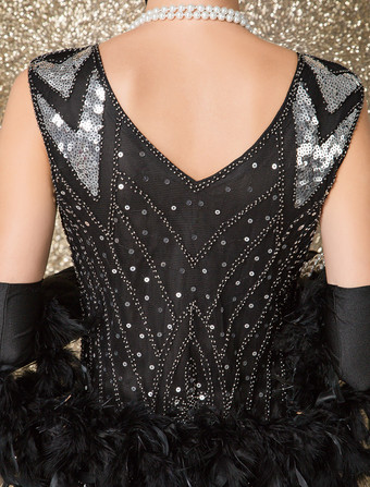 ワンピース 1920年代フラッパー チャールストン ワンピース ヴィンテージ 華麗なるギャツビーワンピース ハロウィン バーガンディ