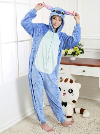 Disfraz Halloween Stitch Onesie Kigurumi Pijama Franela azul para niños  Ropa de dormir de invierno Mascota Animal Disfraz de Halloween 