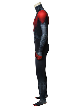 アルティメット・スパイダー　マンマイルス・モラレス　ハロウィンコスプレコスチュームゼンタイフード付き　2026　