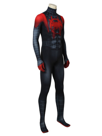 アルティメット・スパイダー　マンマイルス・モラレス　ハロウィンコスプレコスチュームゼンタイフード付き　2026　