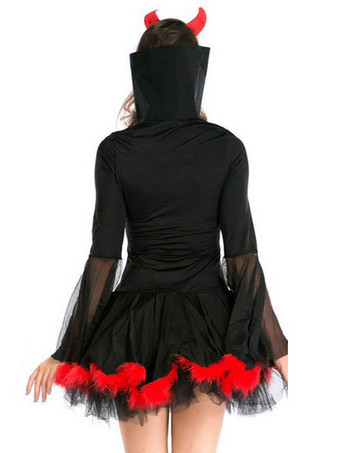 ハロウィン 魔女コスチュームハロウィンバンパイアレディースショートドレス