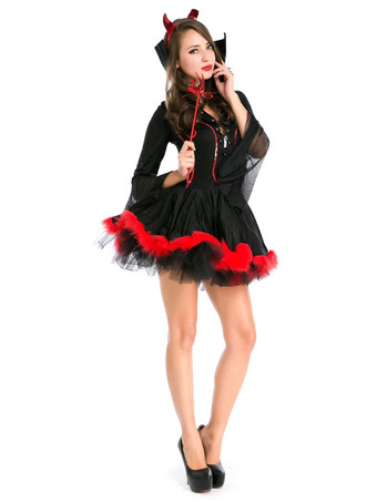 ハロウィン 魔女コスチュームハロウィンバンパイアレディースショートドレス