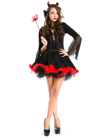 ハロウィン 魔女コスチュームハロウィンバンパイアレディースショートドレス