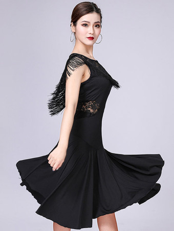 ブラック ラテンダンス衣装 レッド ダンス 衣装 コスチューム 社交ダンス 女性用 パフォーマンス コスチューム ラテンダンサー ミルクシルク 大人用