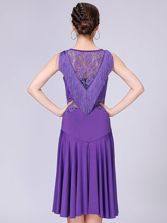 パープル ラテンダンス衣装 レッド ダンス 衣装 コスチューム 社交ダンス 女性用 パフォーマンス コスチューム ラテンダンサー ミルクシルク 大人用