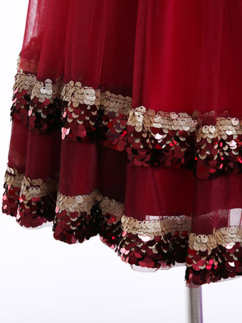 フラワーガールのドレススパンコールチュールノースリーブAラインサッシキッズフォーマルドレス