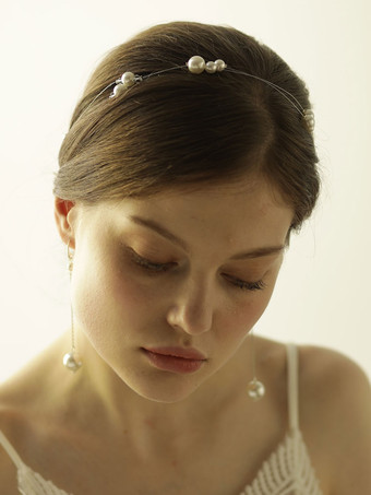 Boucles d'oreille perles bijoux de mariée