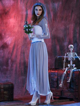 Corpse Bride Costume Halloween Women Sexy Vampire Costumes - Milanoo.com
